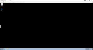 Genetec screenshot of black screen