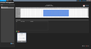 Window pop up allowing you to select the day for the exception