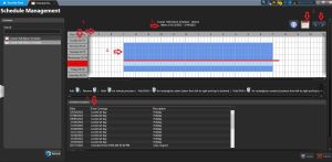 Genetec schedule management screenshot
